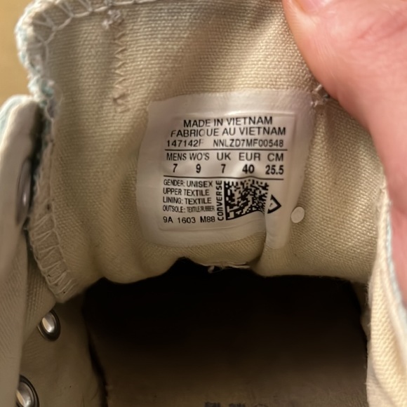 Aqua converse classic lo tops - Picture 6 of 6